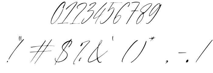 FlumberyWhiteDEMO Font OTHER CHARS