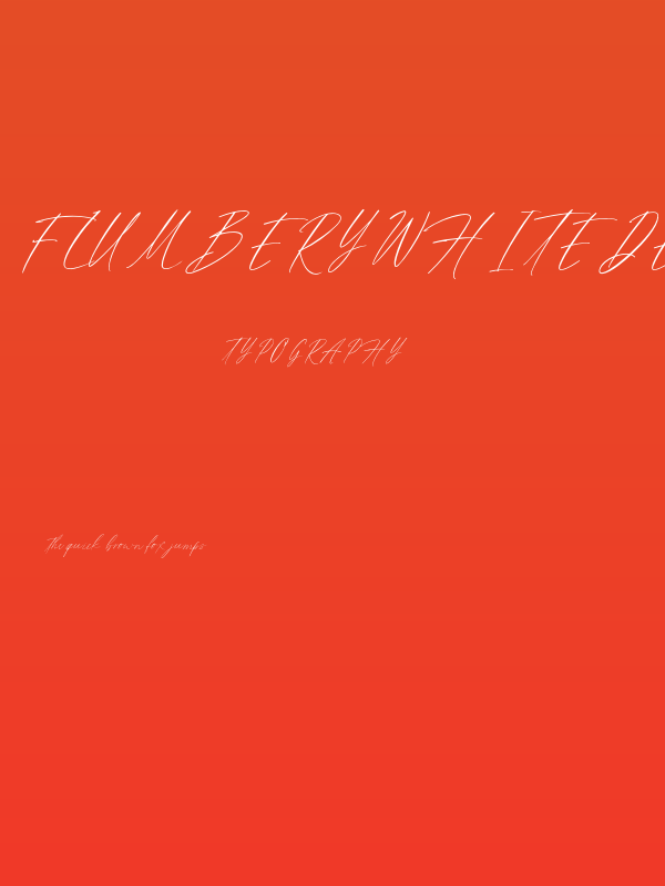 FlumberyWhiteDEMO Poster