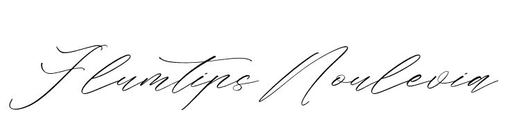 Flumtips Noulevia 字体