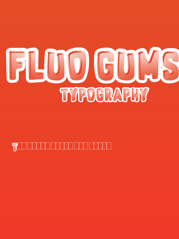 Fluo Gums Poster