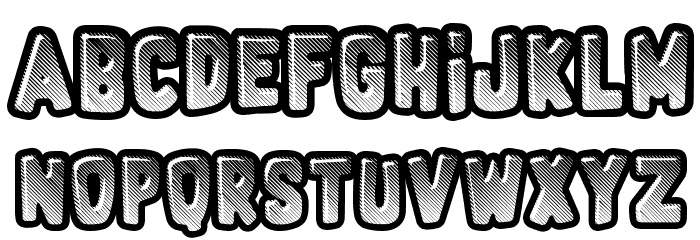Fluo Gums Font LOWERCASE