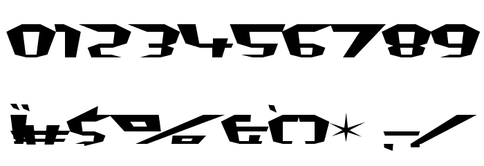 Fluoride Beings Font OTHER CHARS