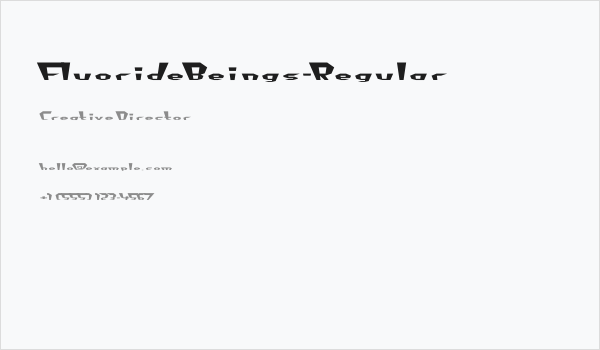 FluorideBeings-Regular Business Card