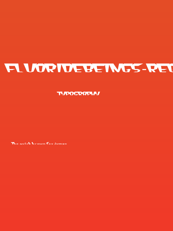 FluorideBeings-Regular Poster