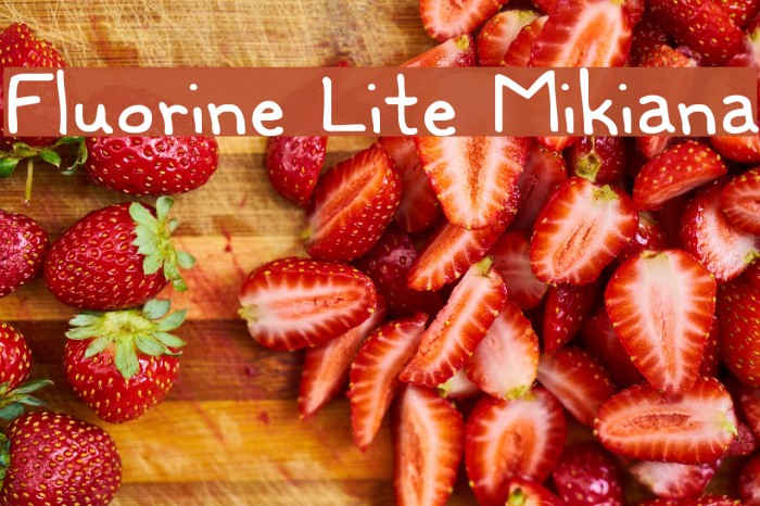 Fluorine Lite Mikiana Font examples