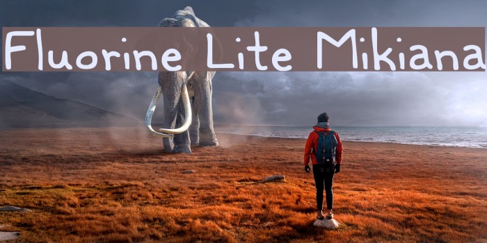 Fluorine Lite Mikiana Font examples