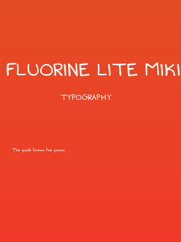 Fluorine Lite Mikiana Poster
