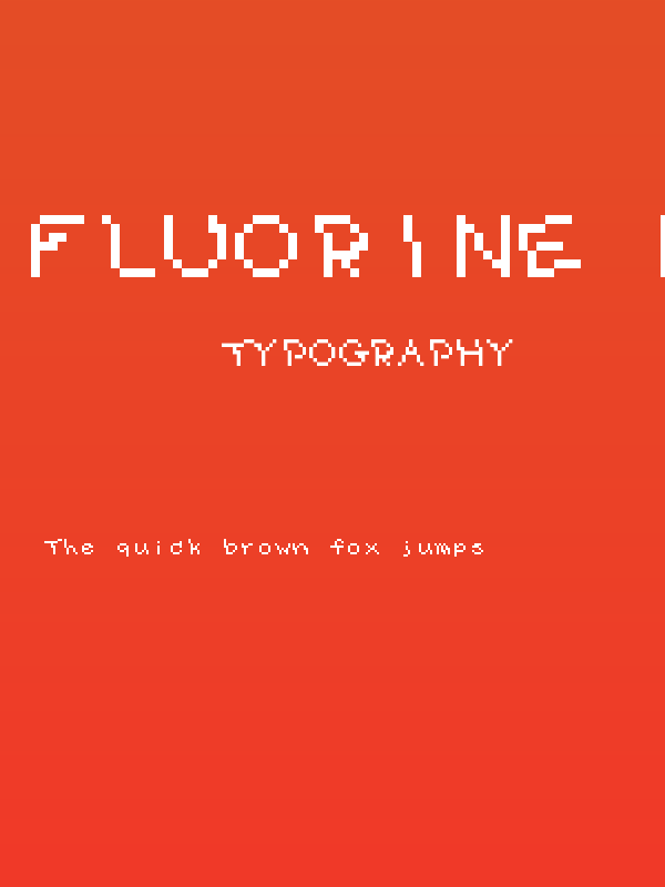 Fluorine Micro Poster