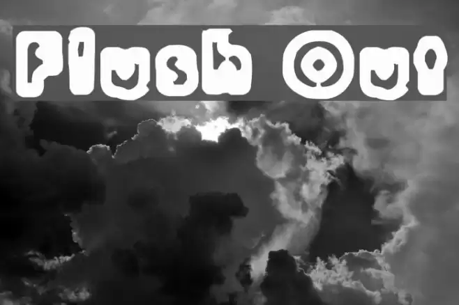 Flush Out Font examples