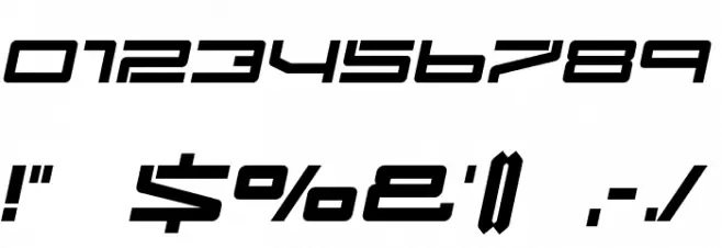 Fluster-Italic Font OTHER CHARS