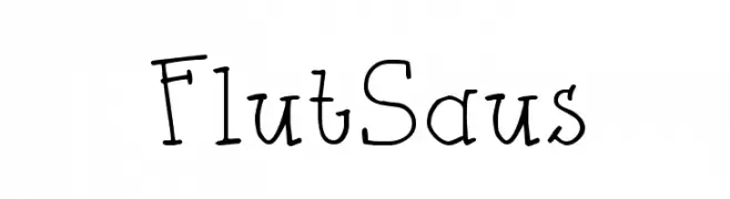 FlutSaus  font caratteri gratis