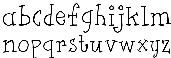 FlutSaus Font LOWERCASE