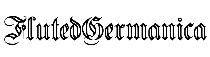 FlutedGermanica Font