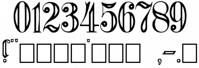 FlutedGermanica Font OTHER CHARS