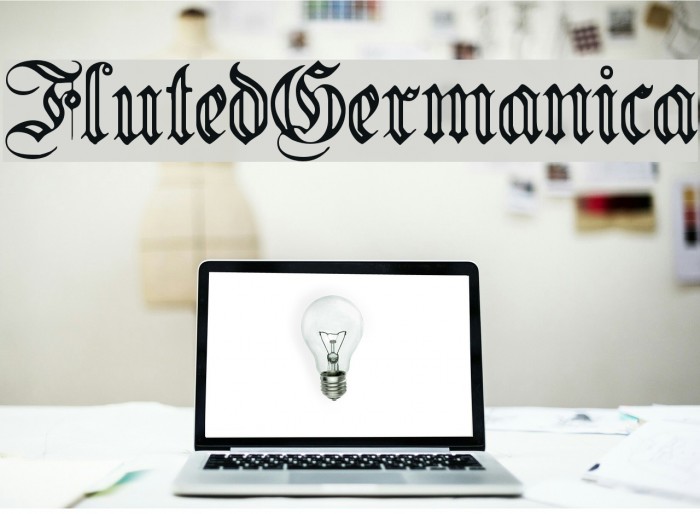 FlutedGermanica Font examples