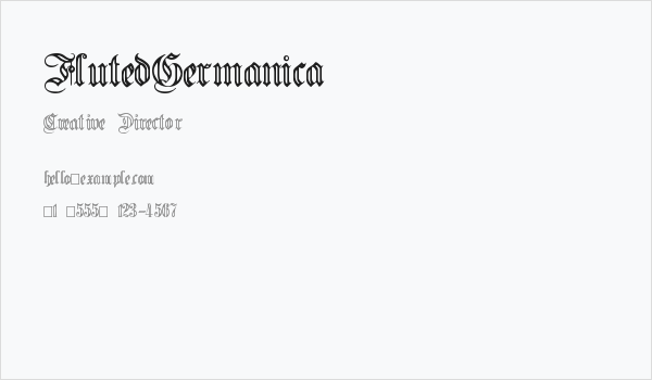 FlutedGermanica Business Card