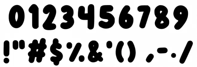 Fluttershy Regular Font OTHER CHARS