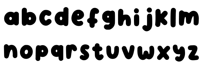 Fluttershy Regular Font LOWERCASE