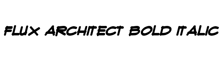 Flux Architect Bold Italic  les polices de caractères gratuit tlcharger