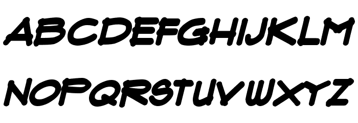 Flux Architect Bold Italic Font LOWERCASE