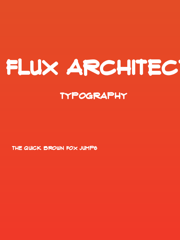 Flux Architect Bold Poster