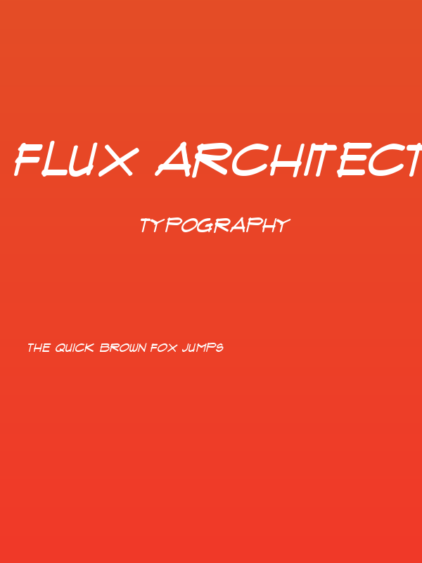 Flux Architect Italic Poster