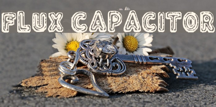 Flux Capacitor Font examples