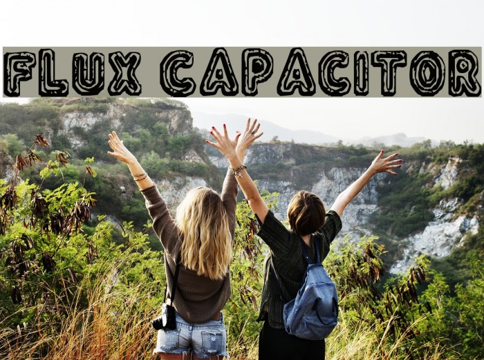 Flux Capacitor Font examples