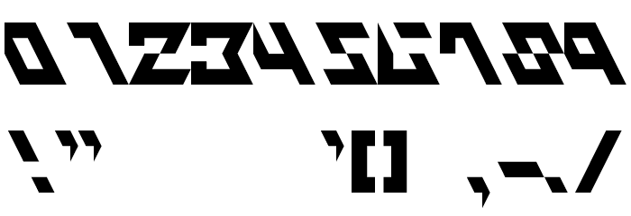 Fluxious Advance Bold Font OTHER CHARS