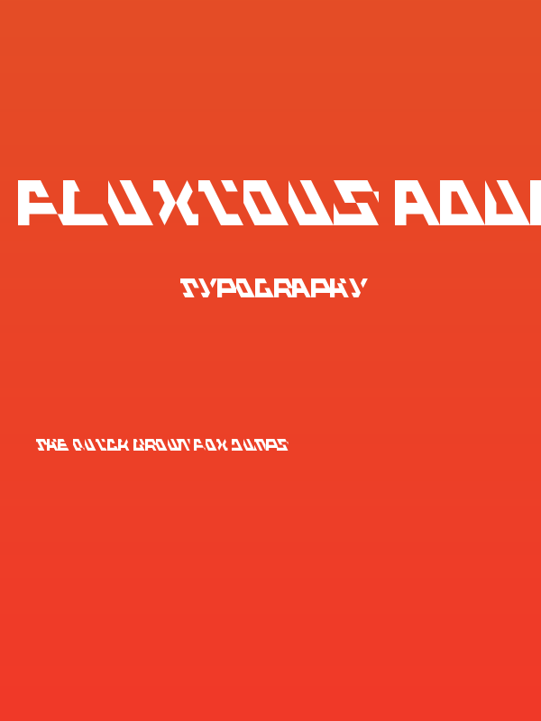 Fluxious Advance Bold Poster