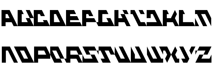 Fluxious Advance Bold Font LOWERCASE