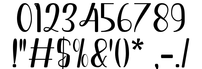Fly Away Font OTHER CHARS