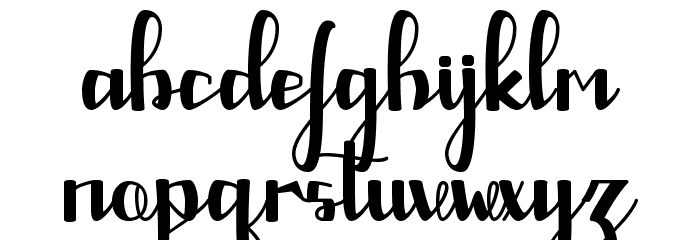 Fly Away Font LOWERCASE