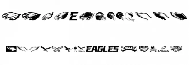 Fly Eagles Fly Schriftart Groß