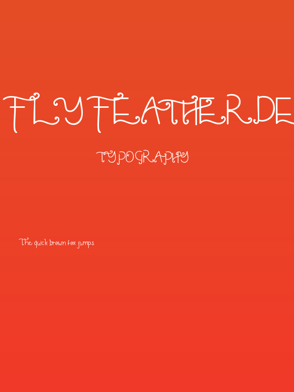 Fly Featherdemo Fancy Poster