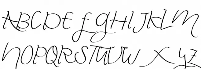 Fly Featherdemo Script 字体 大写