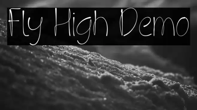 Fly High Demo Font examples
