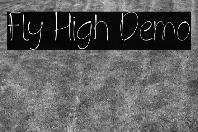 Fly High Demo Font examples