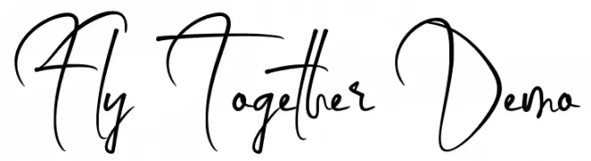 Fly Together Demo Font