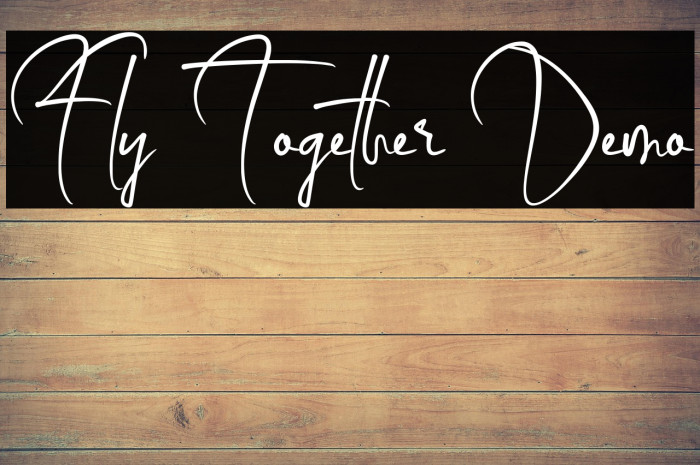 Fly Together Demo Font examples