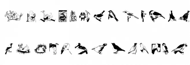 FlyBirdFly Schriftart Groß