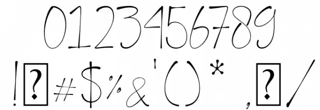 FlyHighDemo Font OTHER CHARS