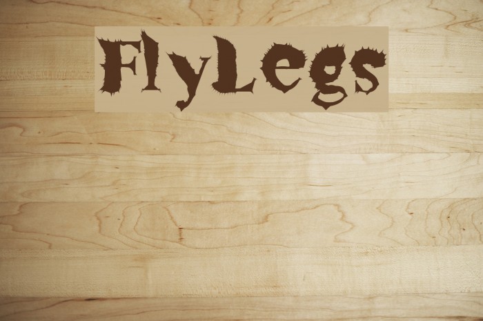 FlyLegs Font examples