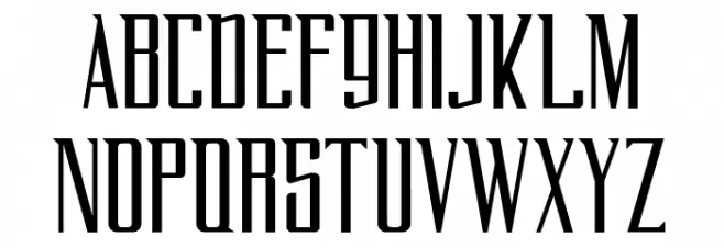 FlyOverFREE フォント 大文字