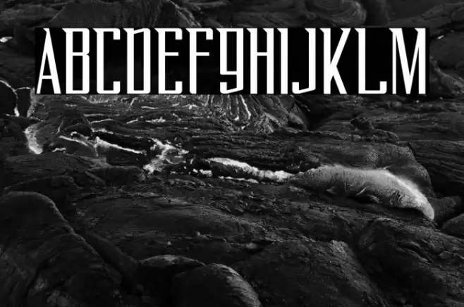 FlyOverFREE Font examples