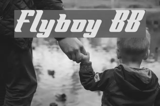 Flyboy BB Font examples