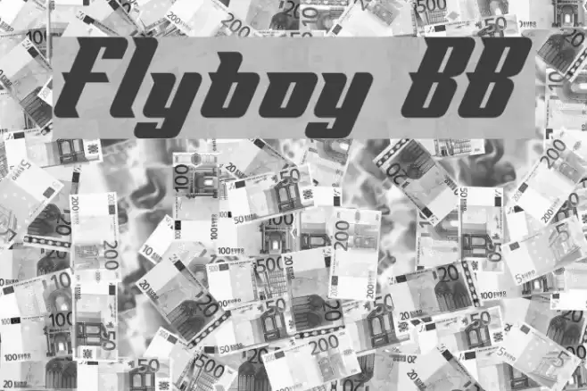 Flyboy BB Font examples