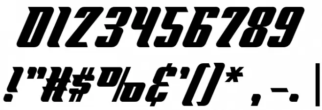 FlyboyBB Font OTHER CHARS