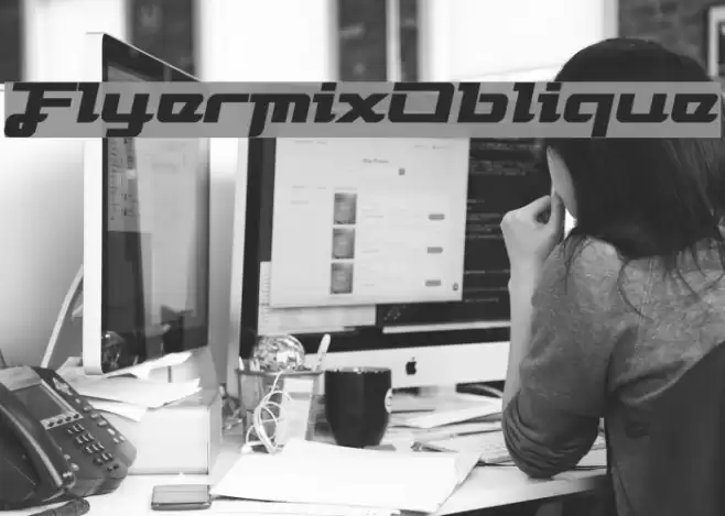 FlyermixOblique Font examples
