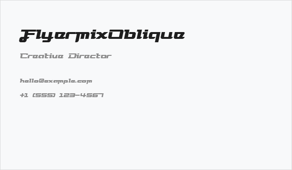 FlyermixOblique Business Card